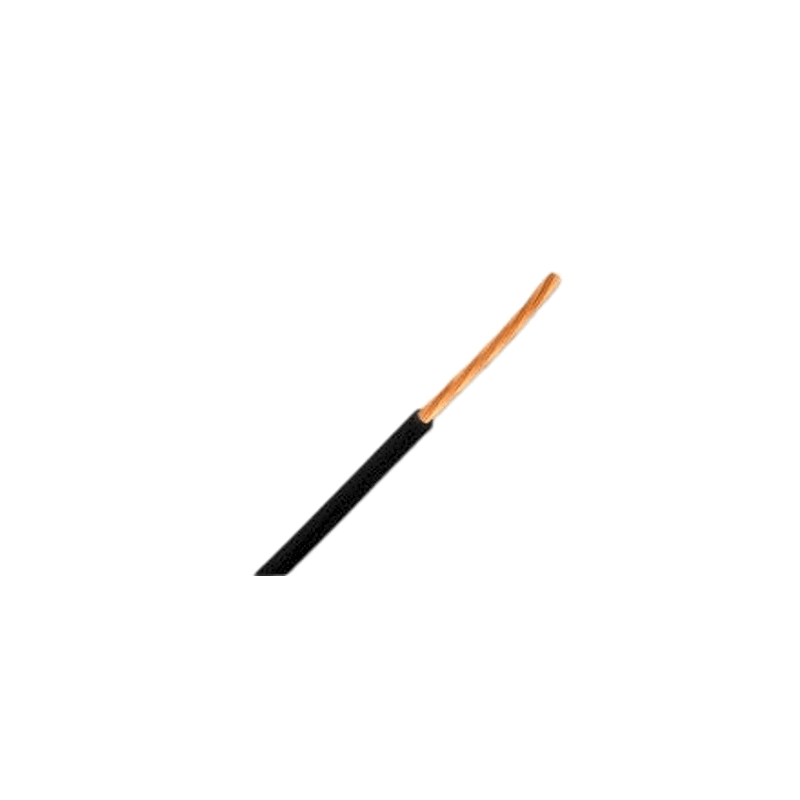 Bobina de 304.8 Metros (1,000 Pies) de Cable Automotriz / Calibre 18 Color Negro / Cobre Desnudo Trenzado 16/30 / Aislamiento XLPE / Voltaje 50V / Rango Temperatura 51∞C-125∞C / Cumple Especificaciones Ford y Chrysler